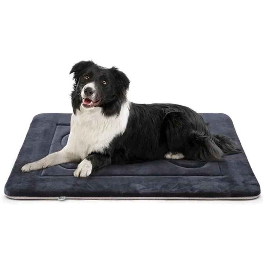 Dog Bed Soft Dog Crate Pad Mat for Medium/Large Dogs 36 in Non-Slip Bottom